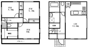 下高井戸4丁目戸建の物件間取画像